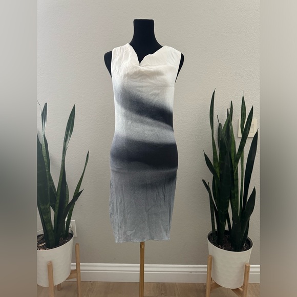 Helmut Lang Beam Shift Hi-Low Midi Dress - Picture 4 of 9